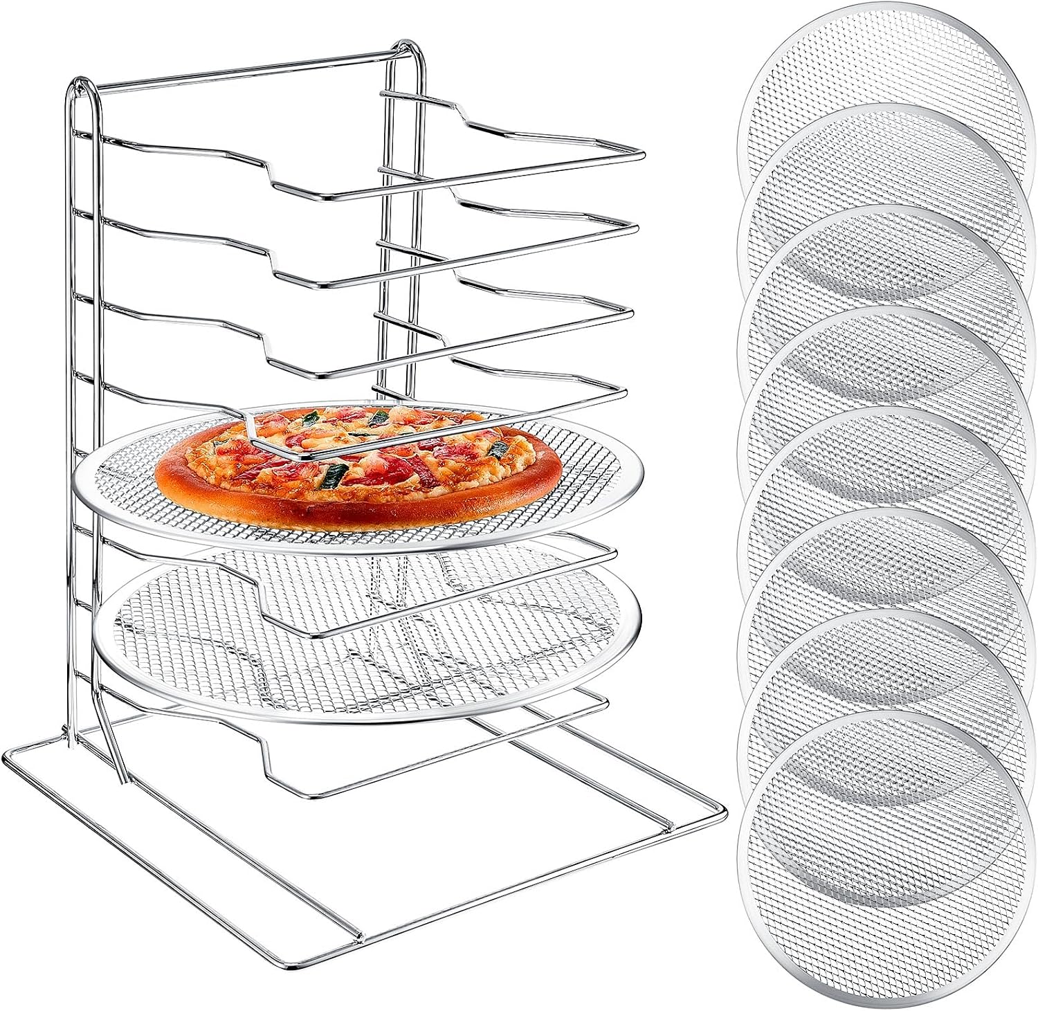 Kitchen Baking Set - Rak Pizza 8 Tingkat Dengan 8