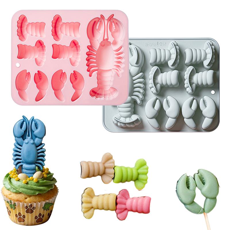 Kitchen Baking Set - Cetakan Cokelat Silikon Lobster, Cetakan Kue