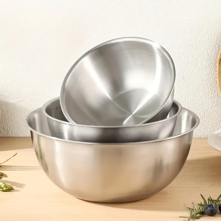 Kitchen Baking Set - 3 Buah Set Mangkuk Salad Baja