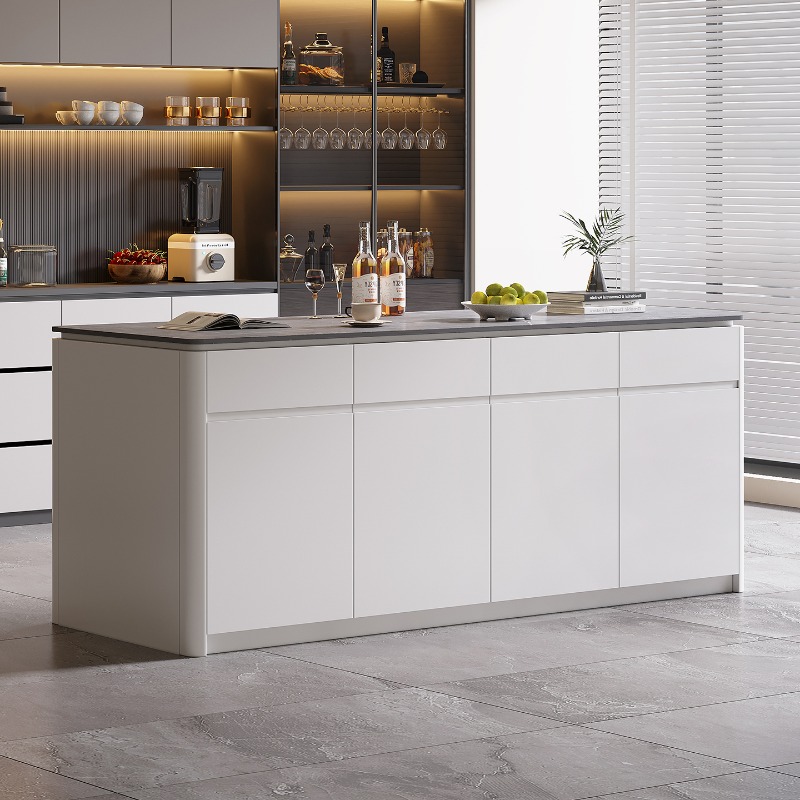 Kitchen Island Baking Table - Kabinet Pulau Dapur Lampu Individu Meja