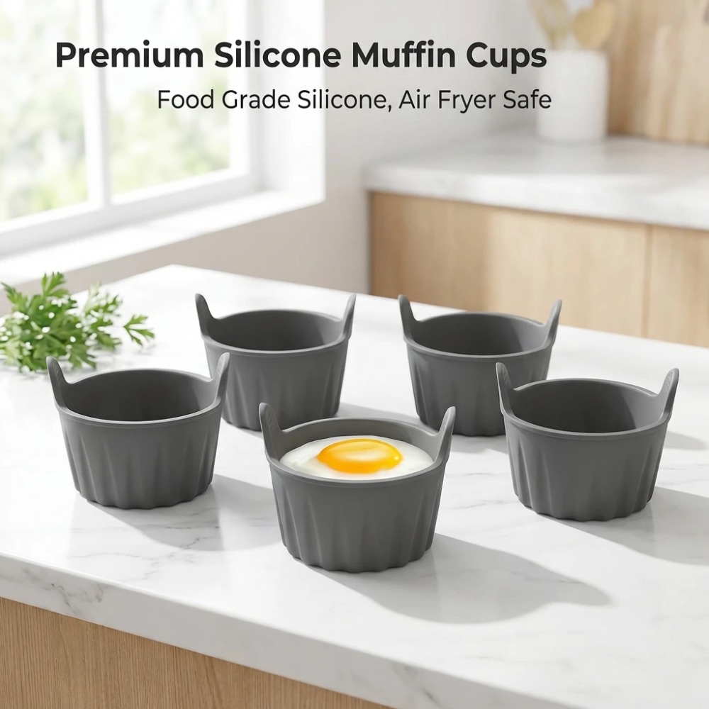 6Pcs Cetakan Silikon untuk Air - Kitchen Pro Baking Tray ulasan dan harga
