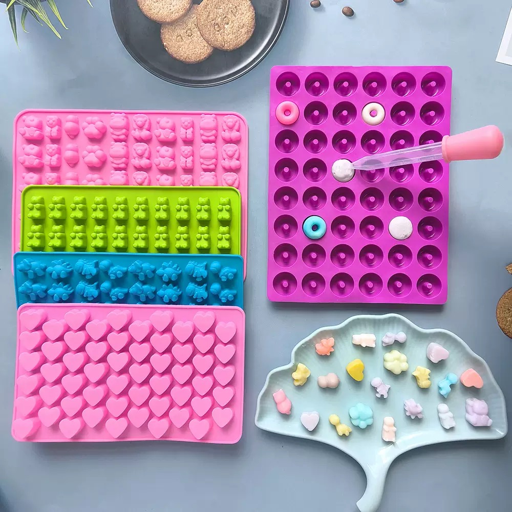 7 Buah Cetakan Silikon Permen  - Kitchen Baking Set ulasan dan harga