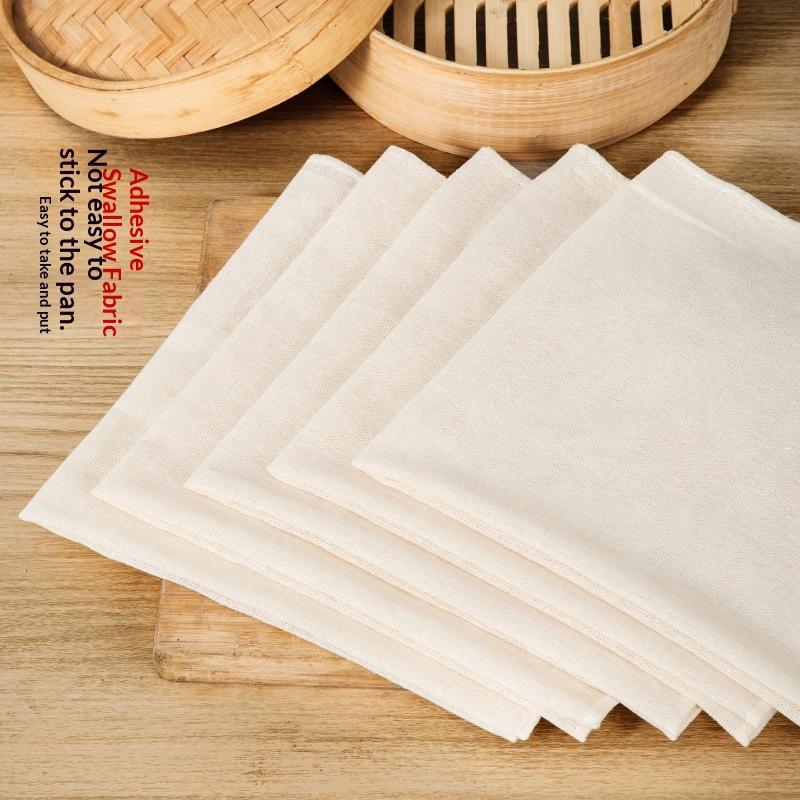 3 Buah Kain Kukus Katun Bulat  - Kitchen Baking Cloth ulasan dan harga