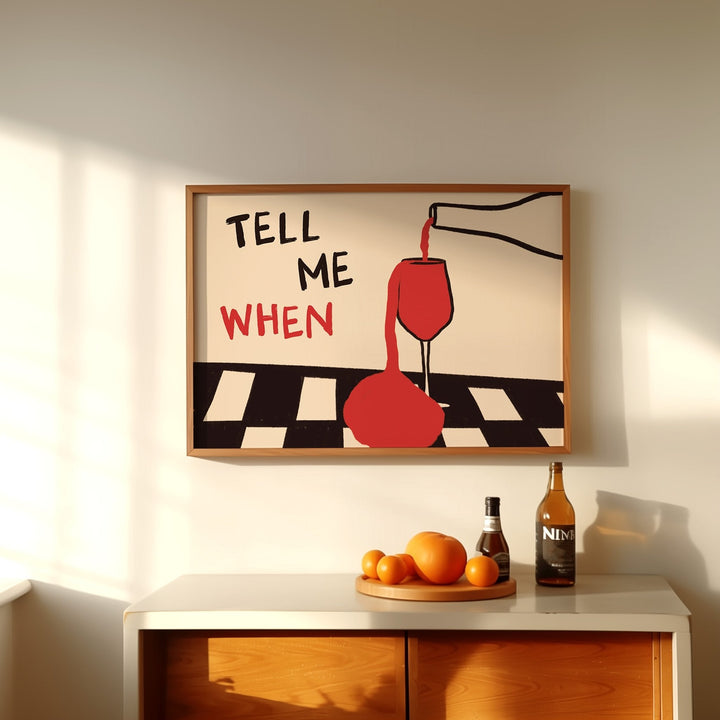 Poster Seni Dinding Kanvas Vin - Kitchen Q ulasan dan harga