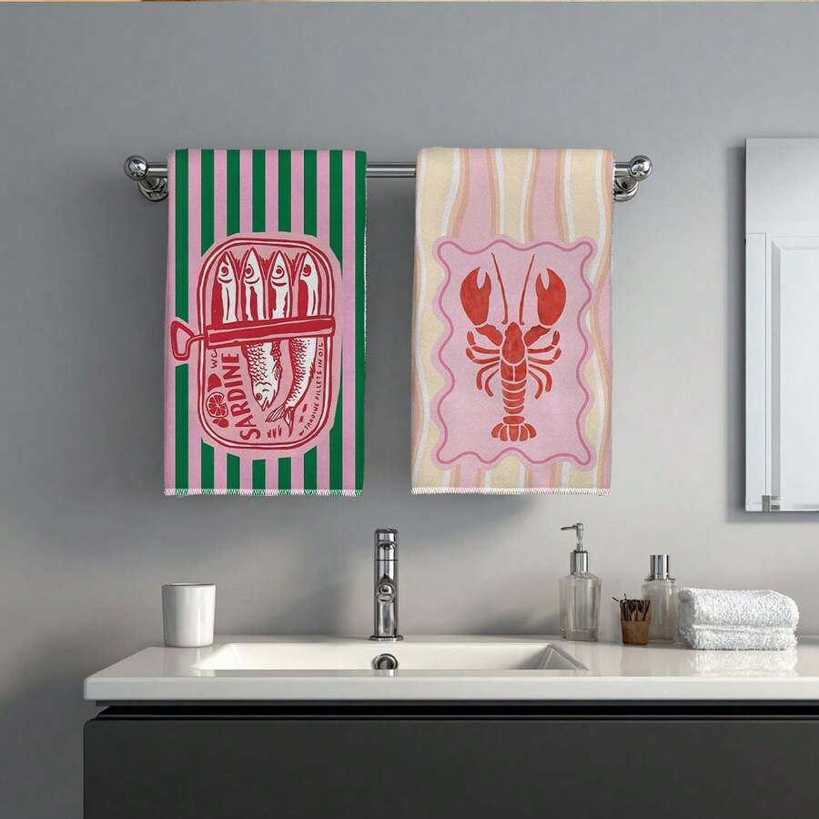 2 Buah, Handuk Dapur Bergaris  - Kitchen Baking Cloth ulasan dan harga