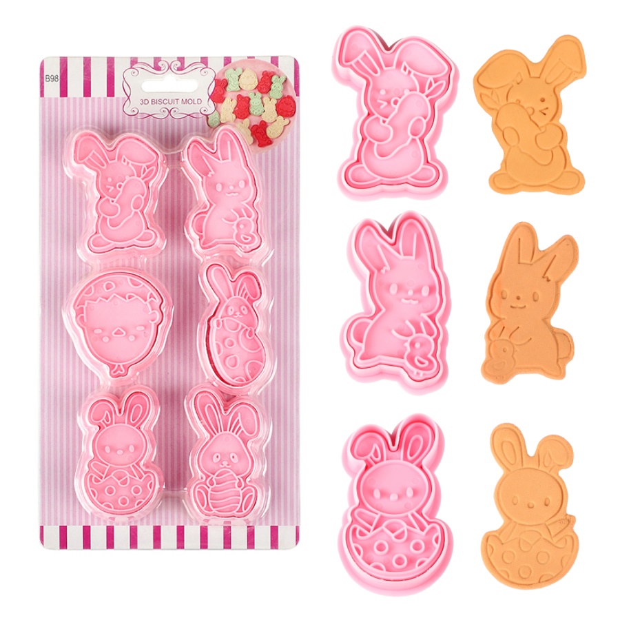 6 Buah/Set Cetakan Fondant Dap - Kitchen Baking Set ulasan dan harga