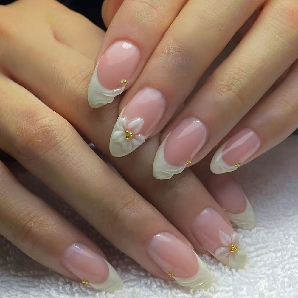 24pcs Kuku Gel 3D Almond Motif - Decorating Tip Set ulasan dan harga