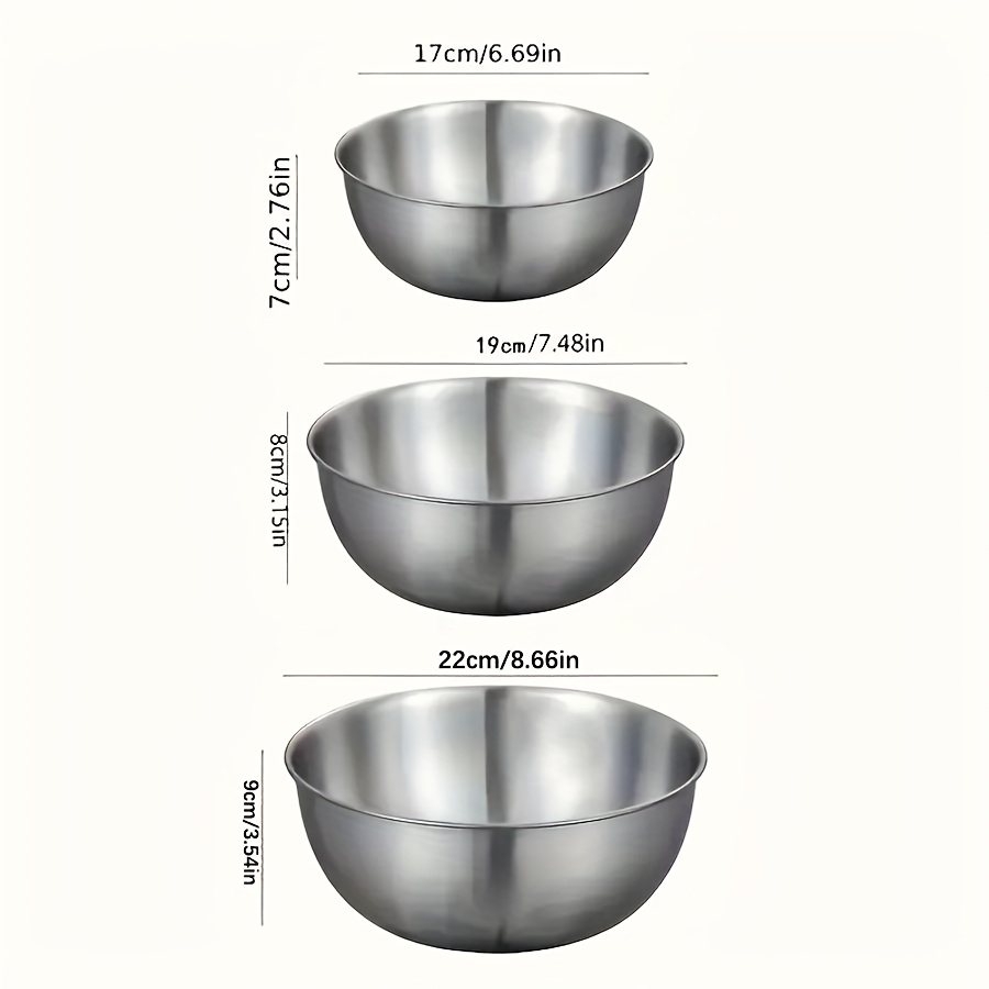 3 Buah Set Mangkuk Salad Baja  - Kitchen Baking Set ulasan dan harga