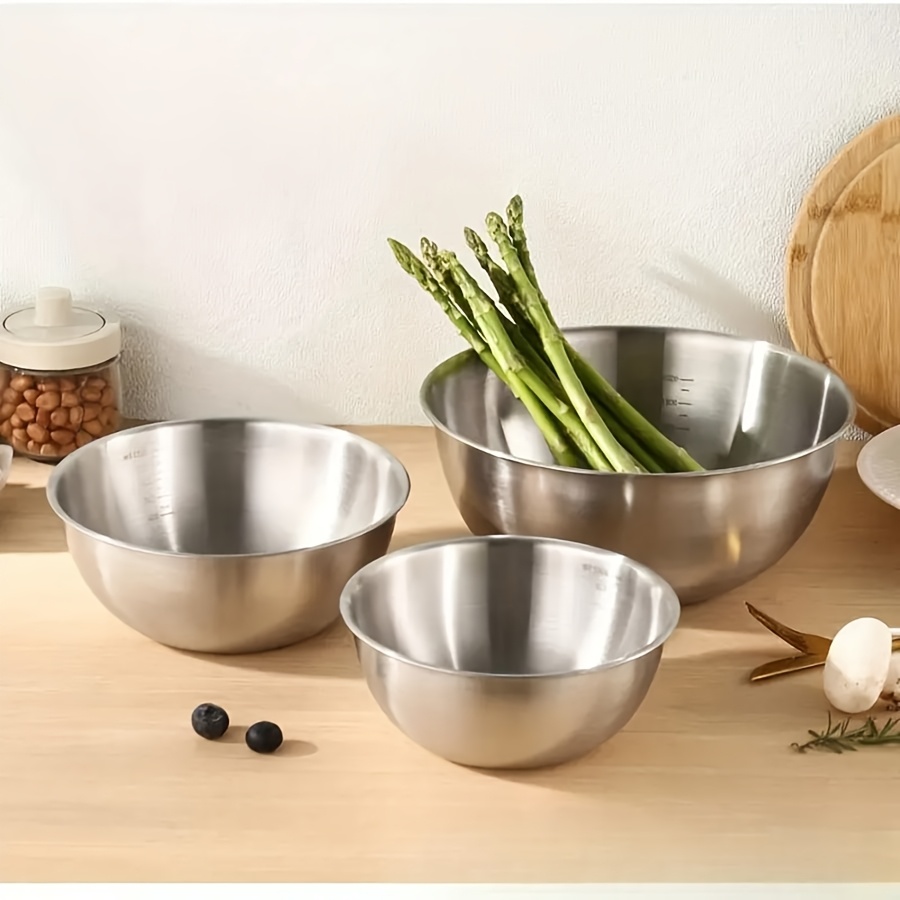 3 Buah Set Mangkuk Salad Baja  - Kitchen Baking Set ulasan dan harga