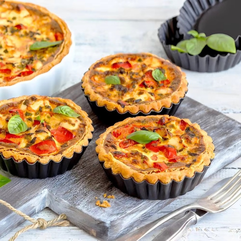 1pc Loyang Tart Beralur dengan - Kitchen Baking Set ulasan dan harga