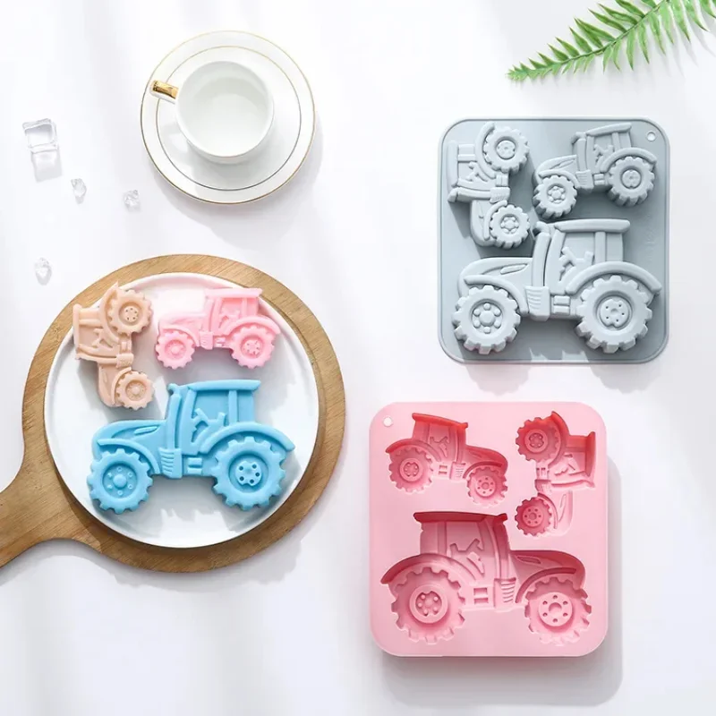 Cetakan Silikon Traktor 3 Rong - Kitchen Baking Ware ulasan dan harga