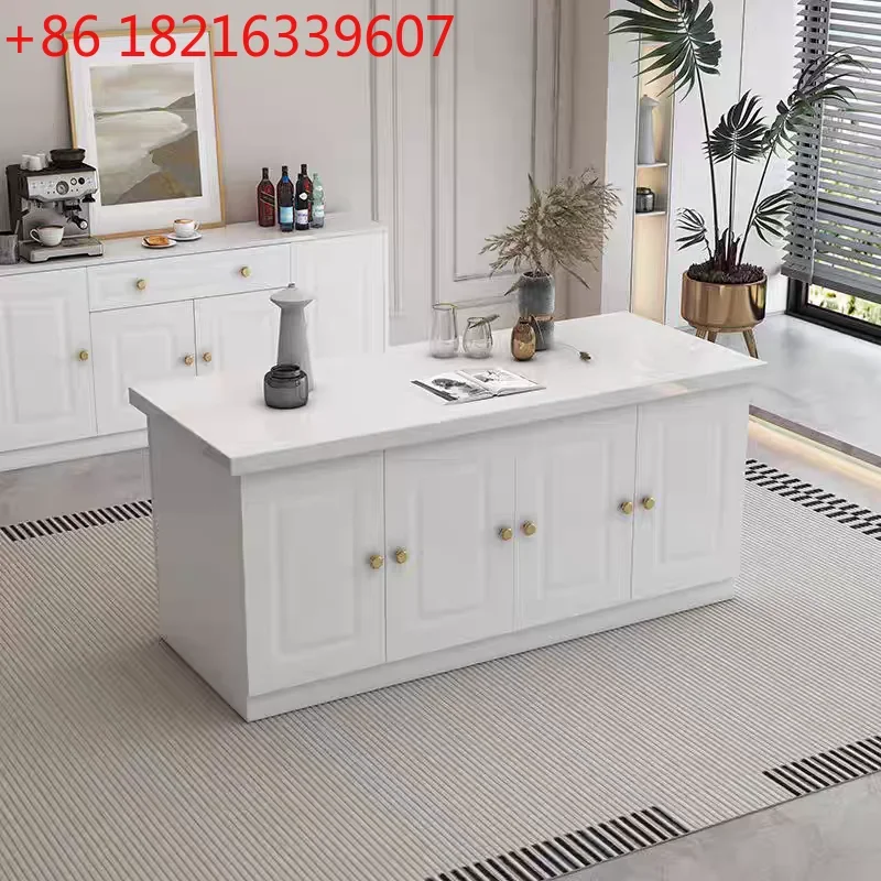 Meja bar mewah ringan TAO, mej - Kitchen Island Baking Table ulasan dan harga