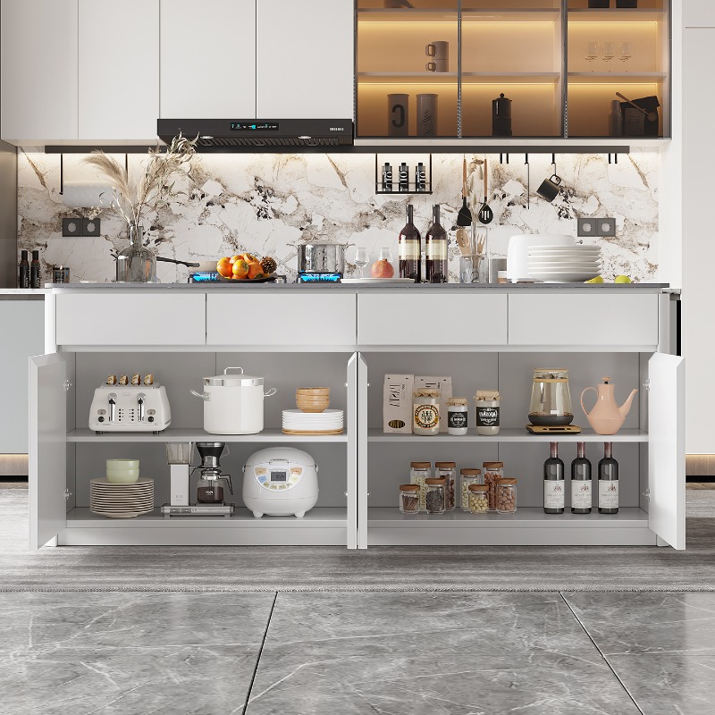 Kabinet Pulau Dapur Lampu Indi - Kitchen Island Baking Table ulasan dan harga