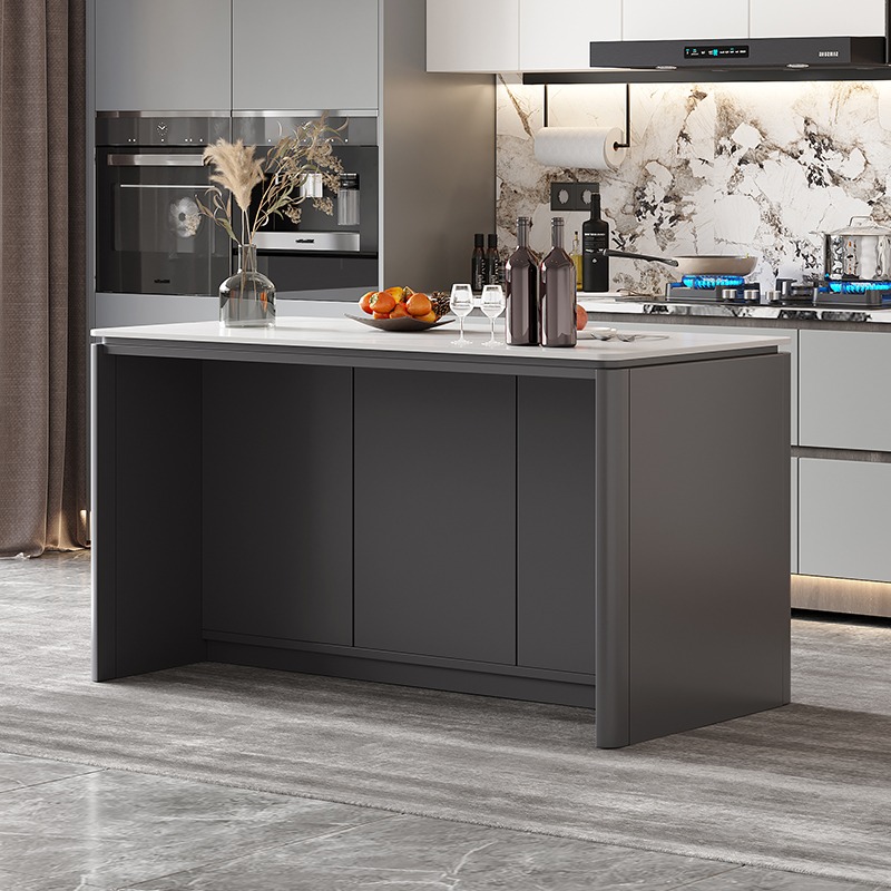 Kabinet Pulau Dapur Lampu Indi - Kitchen Island Baking Table ulasan dan harga