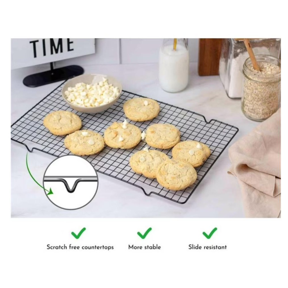 Set Rak Pendingin Persegi Panj - Kitchen Baking Set ulasan dan harga